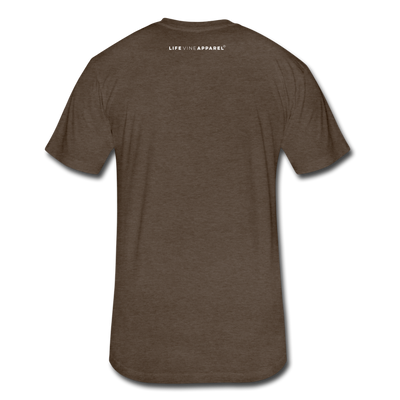 Fitted Cotton/Poly T-Shirt by Life Vine Apparel - heather espresso